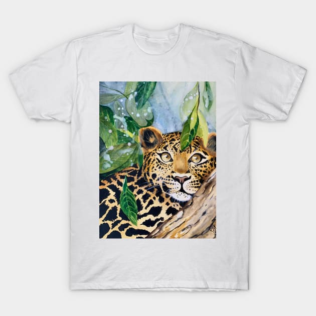 Baby Leopard T-Shirt by The artist of light in the darkness 